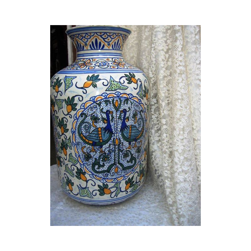 GRAN JARRÓN ANTIGUO DECORACIÓN 1920