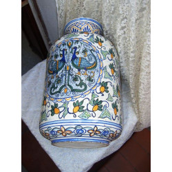 GRAN JARRÓN ANTIGUO DECORACIÓN 1920