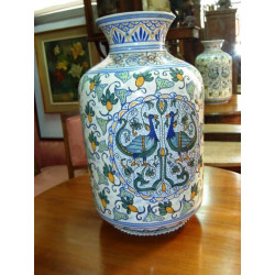 GRAN JARRÓN ANTIGUO DECORACIÓN 1920