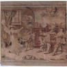 GRAN TAPIZ ANTIGUO BAILARINA Y MUSICO