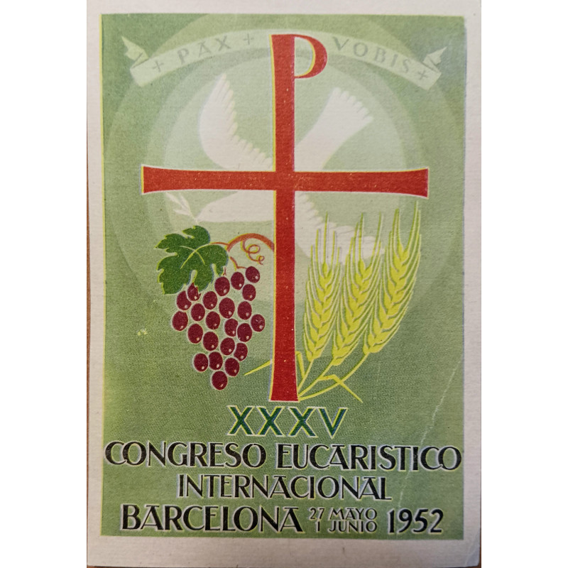 TARJETA POSTAL EUCARISTICO