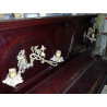 PRECIOSO PIANO  MODERNISTA FECHADO AÑO 1900. ADORNOS EN BRONCE ORIGINAL