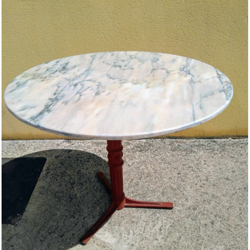 MESA MARMOL Y HIERRO