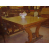 MESA MADERA CHAMBRANA BRONCE