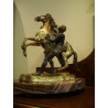 AURIGA Y CABALLO EN BRONCE
