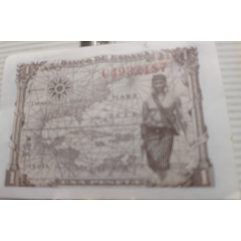 BILLETE PESETA. ISABEL CATÓLICA