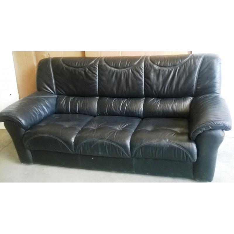 SOFA DE CUERO DE 3 CUERPOS