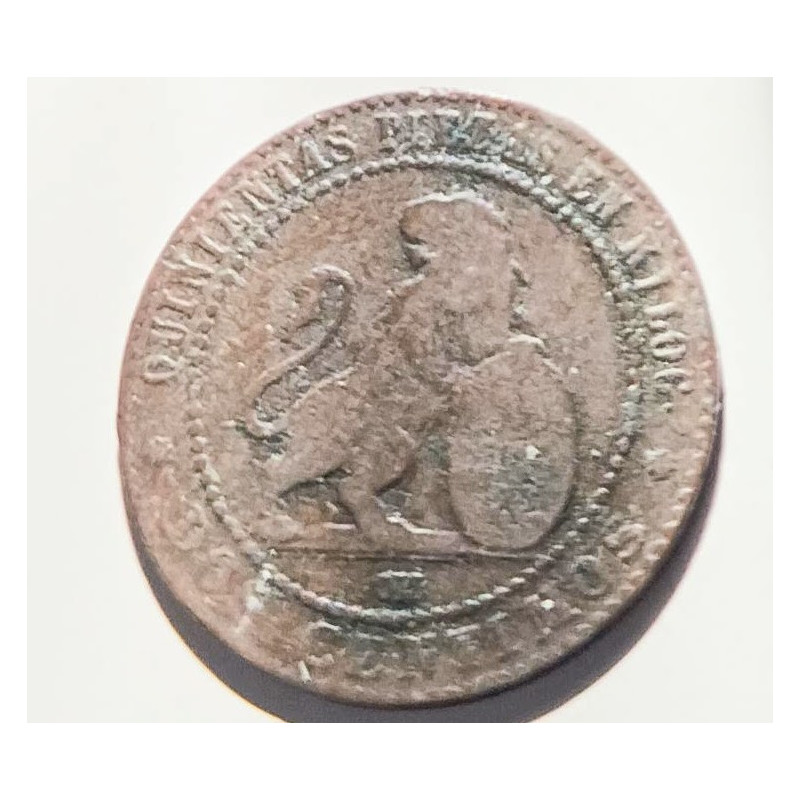 MONEDA ESPAÑOLA 10 CENTIMOS 1870