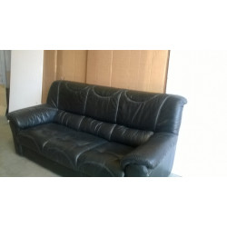 SOFA DE CUERO DE 3 CUERPOS