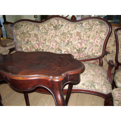 CONJUNTO ISABELINO TRESILLO Y MESITA