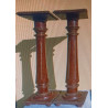 PAREJA DE COLUMNAS. MADERA NOBLE