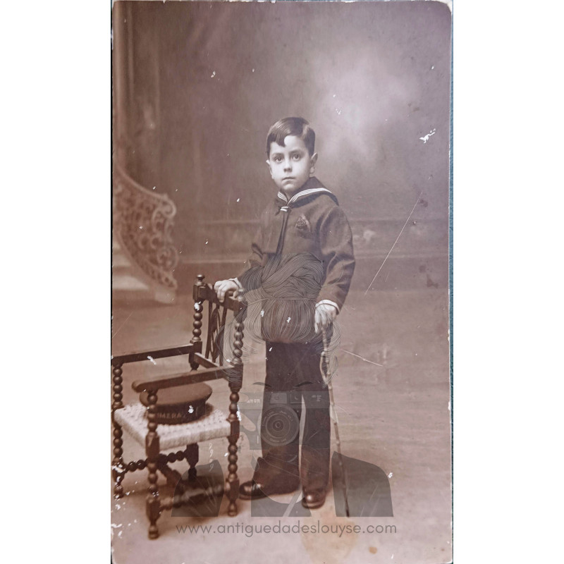 FOTOPOSTAL NIÑO HACIA 1900