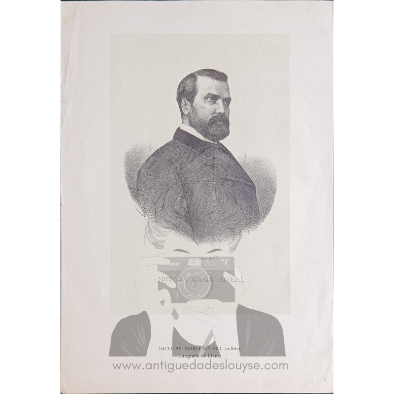 REPRODUCCIÓN LITOGRAFÍA NICOLÁS MARÍA RIVERO