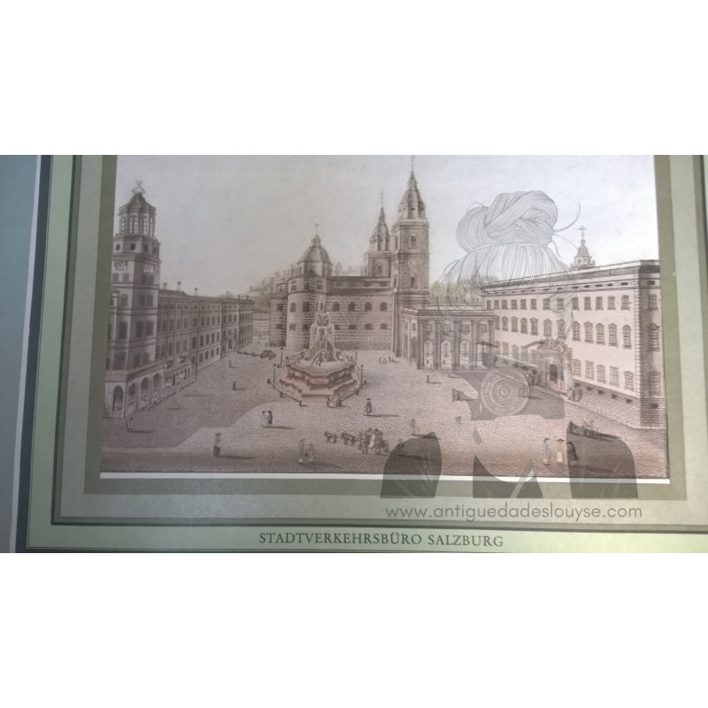 PANORÁMICA DE LA PLAZA SALZBURGO 1810
