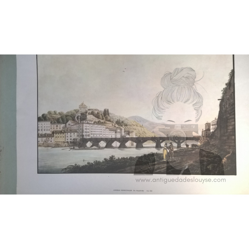 EL PUENTE PRINCIPAL 1800. RIO SALZACH