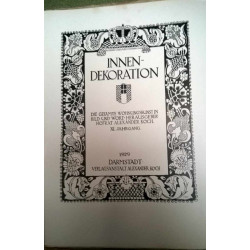 INNEN-DEKORATION.ENERO  1929 Y ENERO 1931. DARMSTAD. ALEMANIA