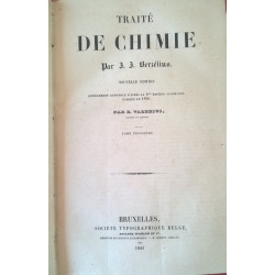 TRATADO DE QUÍMICA DE J.J. BERZÉLIUS. TOME TROISIÉME  1841
