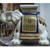 FIGURA DE ELEFANTE CERÁMICA VÍTREA