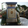 FIGURA DE ELEFANTE CERÁMICA VÍTREA