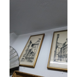 PAREJA DE CUADROS CALLE DE TOLEDO. MADRID