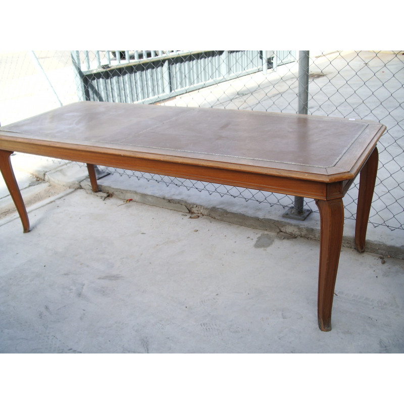 MESA ALARGADA FORRADA PIEL