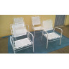 SEIS SILLONES DE HIERRO
