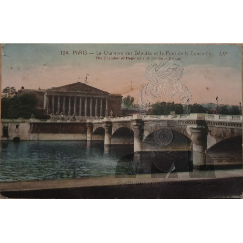 PARÍS. CÁMARA DE LOS DIPUTADOS. PUENTE CONCORDIA
