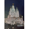 BARCELONA TEMPLO SAGRADO CORAZON DE NOCHE
