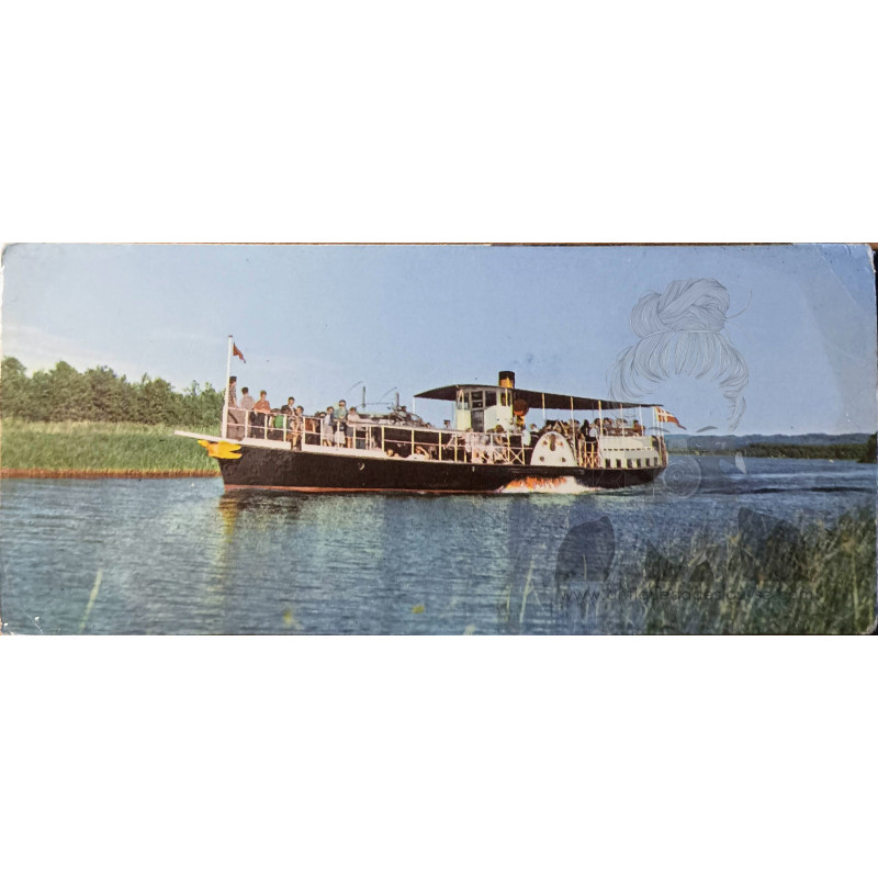 FOTO-POSTAL BARCO DE PASAJEROS  EN DINAMARCA