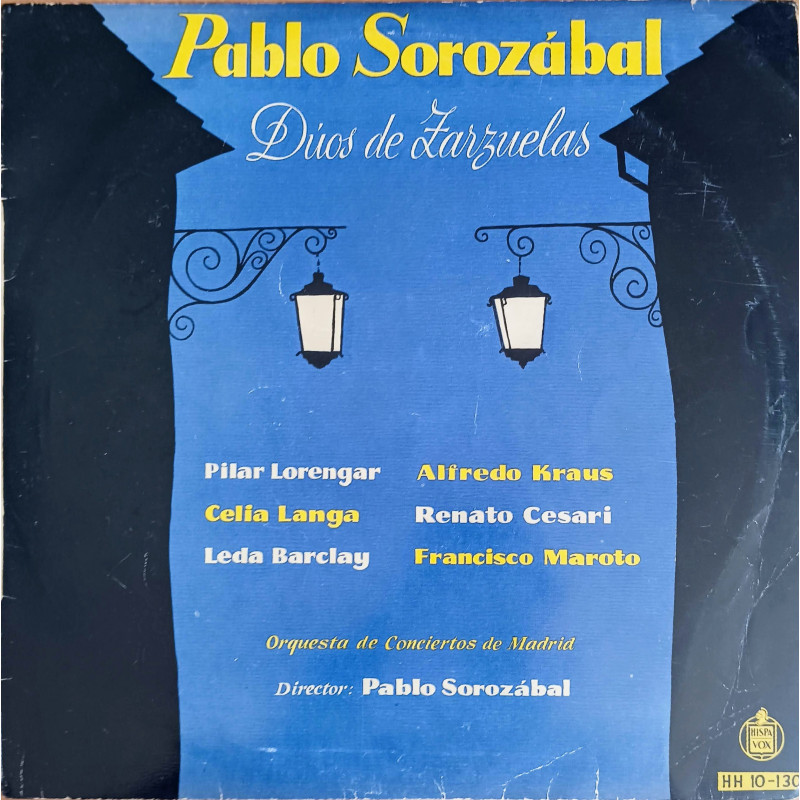 DUOS DE ZARZUELAS. PABLO SOROZÁBAL. HISPAVOX