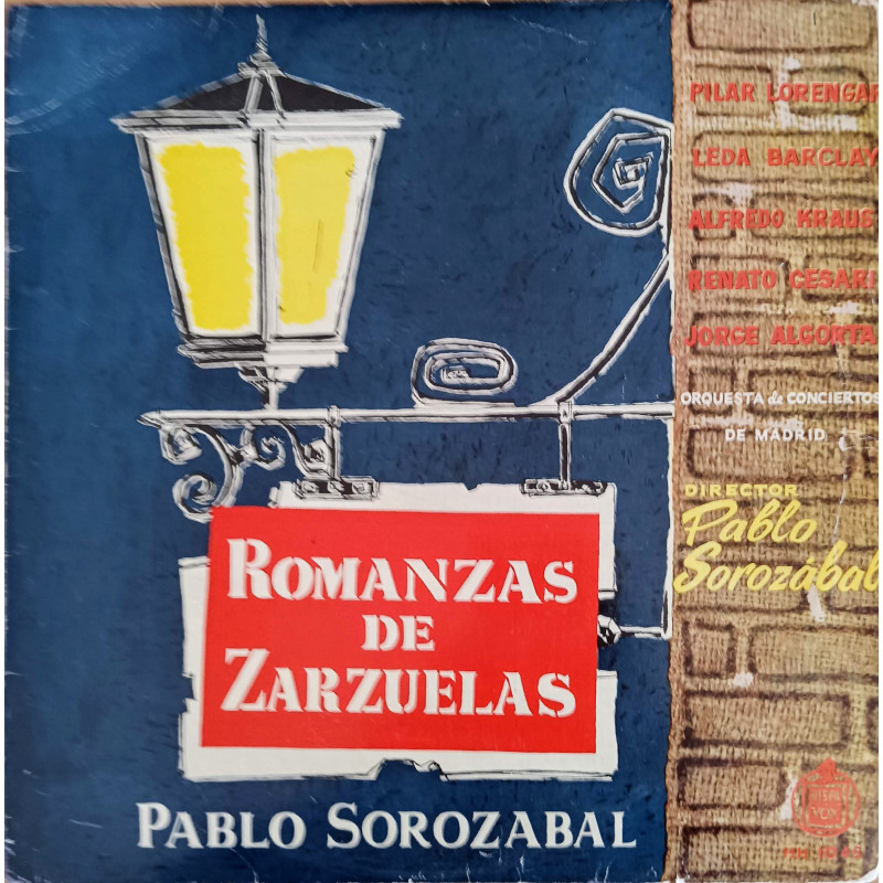 ROMANZAS DE ZARZUELAS PABLO SOROZABAL HISPAVOX.