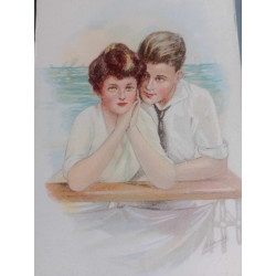 PAREJA DE JOVENES DIBUJO...
