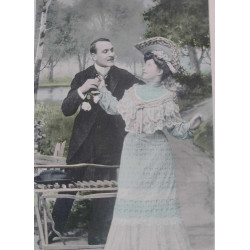 FOTO-POSTAL PAREJA MADURA...