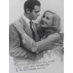 FOTO POSTAL PAREJA  AÑOS 50