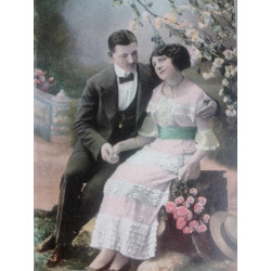 POSTAL PAREJA ANTIGUA...