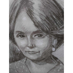 CUADRO CON DIBUJO SEÑORA...