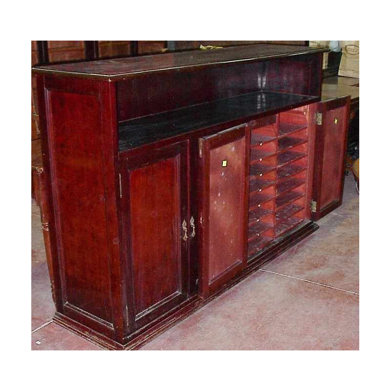MUEBLE ANTIGUO MADERA  CON COMPARTIMENTOS