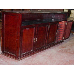 MUEBLE ANTIGUO MADERA  CON COMPARTIMENTOS