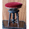 ASIENTO CIRCULAR ANTIGUO. REGULABLE EN ALTURA