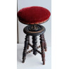 ASIENTO CIRCULAR ANTIGUO. REGULABLE EN ALTURA