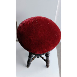 ASIENTO CIRCULAR ANTIGUO. REGULABLE EN ALTURA