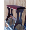 ASIENTO DE TERCIOPELO  TIPO BANCO EN MADERA .
