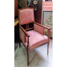 SILLÓN ANTIGUO EN MADERA DE CEDRO