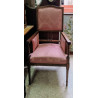 SILLÓN ANTIGUO EN MADERA DE CEDRO