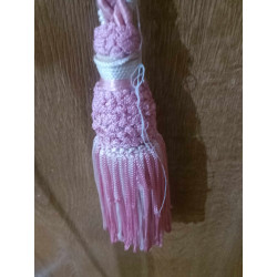 TRES BORLONES CON CORDÓN  Y BORLÓN CADA UNO