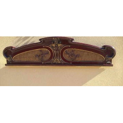 CABECERO MODERNISTA DE CAOBA. ALTO VALOR DECORATIVO
