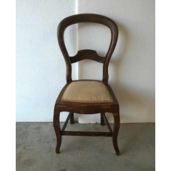 SILLAS DE ESTILO ISABELINO MADERA NOBLE CINCO UNIDADES