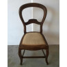 SILLAS DE ESTILO ISABELINO MADERA NOBLE CINCO UNIDADES