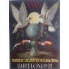 LÁMINA POSTER DEL CONGRESO EUCARÍSTICO BARCELONA 1952