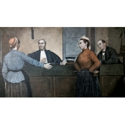 LAMINA ARTÍSTICA DE l'ILLUSTRATION. LA JUSTICE DE PAIX